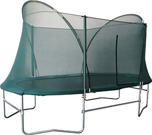 Батут с сеткой "Trampoline" "Super Trump" овальный 285*480 см