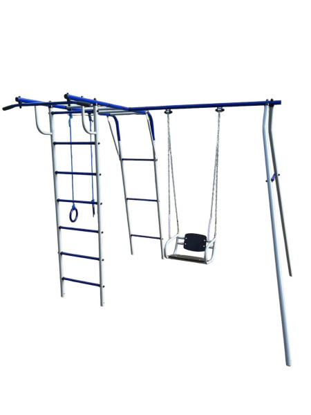 картинка Детский спортивный комплекс для дачи Пионер "Шалун" (ЦК-2М) (Серый) от магазина Лазалка