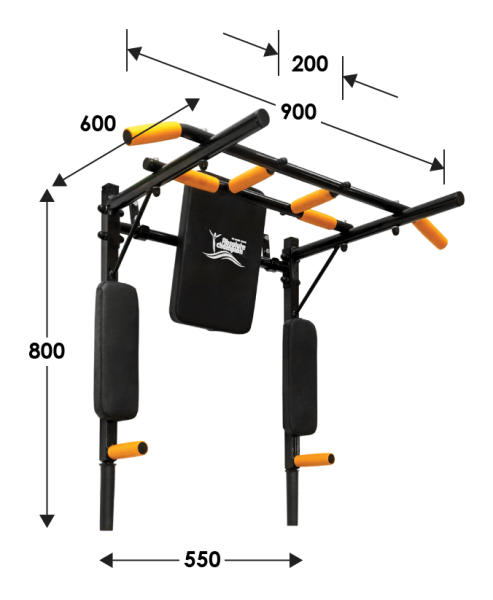 картинка Absolute champion Турник брусья 3в1 "Железное тело" от магазина Лазалка