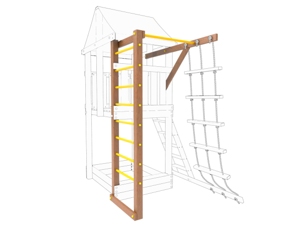 Шведская стенка с турником для ДИП Пикник