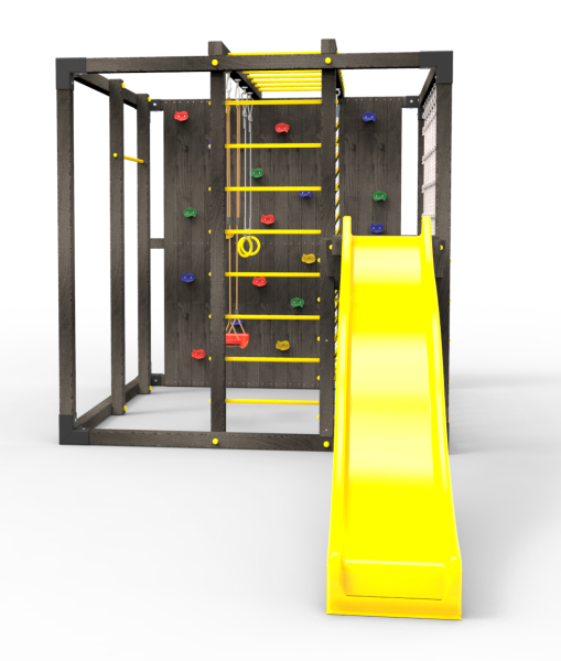 Детская площадка Куб "Блэк" с горкой