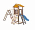 Детская площадка "Пикник Вариант" с наклонной лестницей и сеткой