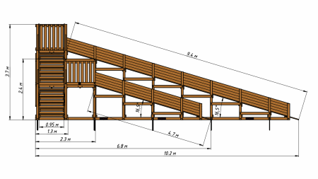 картинка Ледяная горка SWAN-4 от магазина Лазалка