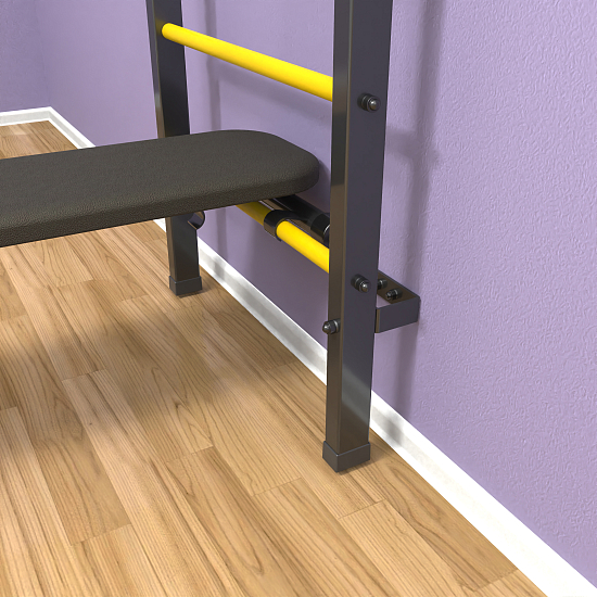 картинка Шведская стенка "LittleSport" Long 3.0 (черный*желтый) от магазина Лазалка