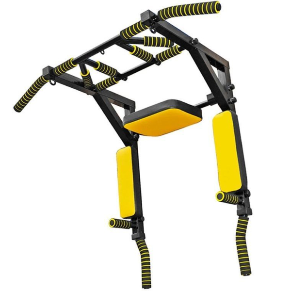 Турник 3в1 Мультихват Turnik home ( черный - желтый)