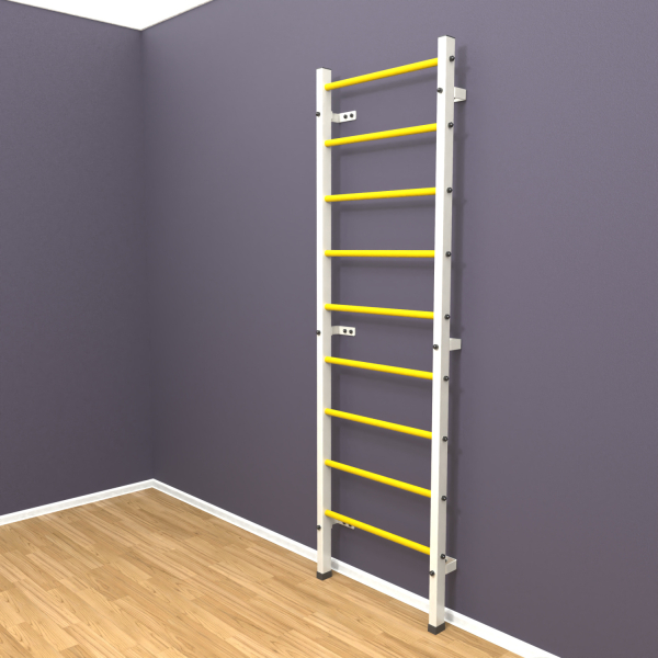 Шведская стенка "LittleSport" (белый*желтый)