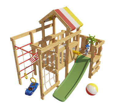 Детская игровая кровать-чердак "Соник"