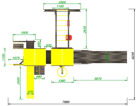 Детская площадка Пикник "Блэк" Пацифик Лайт ОлСизон