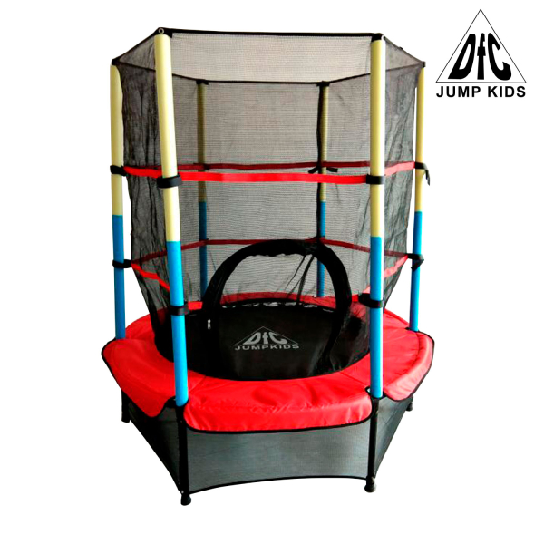 Батут с сеткой DFC Jump Kids 55INCH- диаметр 140см (разноцветный)